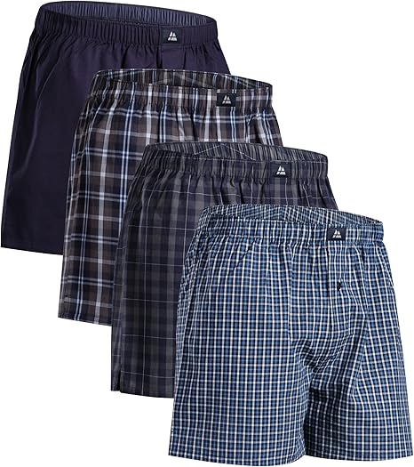 100% Bio-Baumwolle Danish Endurance Herren Boxershorts 4er Pack Byron