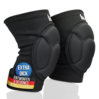 LAUTER SCHUTZ ® 3-ZONEN Knieschoner - atmungsaktiv, dehnbar, weich - mit 3-Zonen-Polster für Schutz und Bewegungsfreiheit Renzo