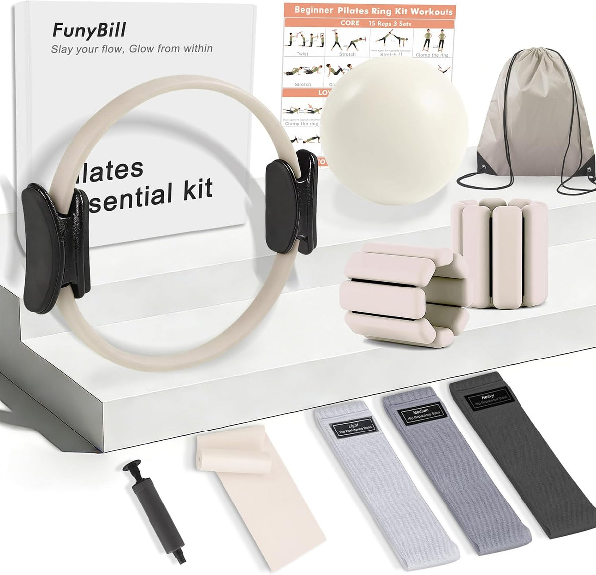 FunnyBill Pilates-Ring-Set Peregrine