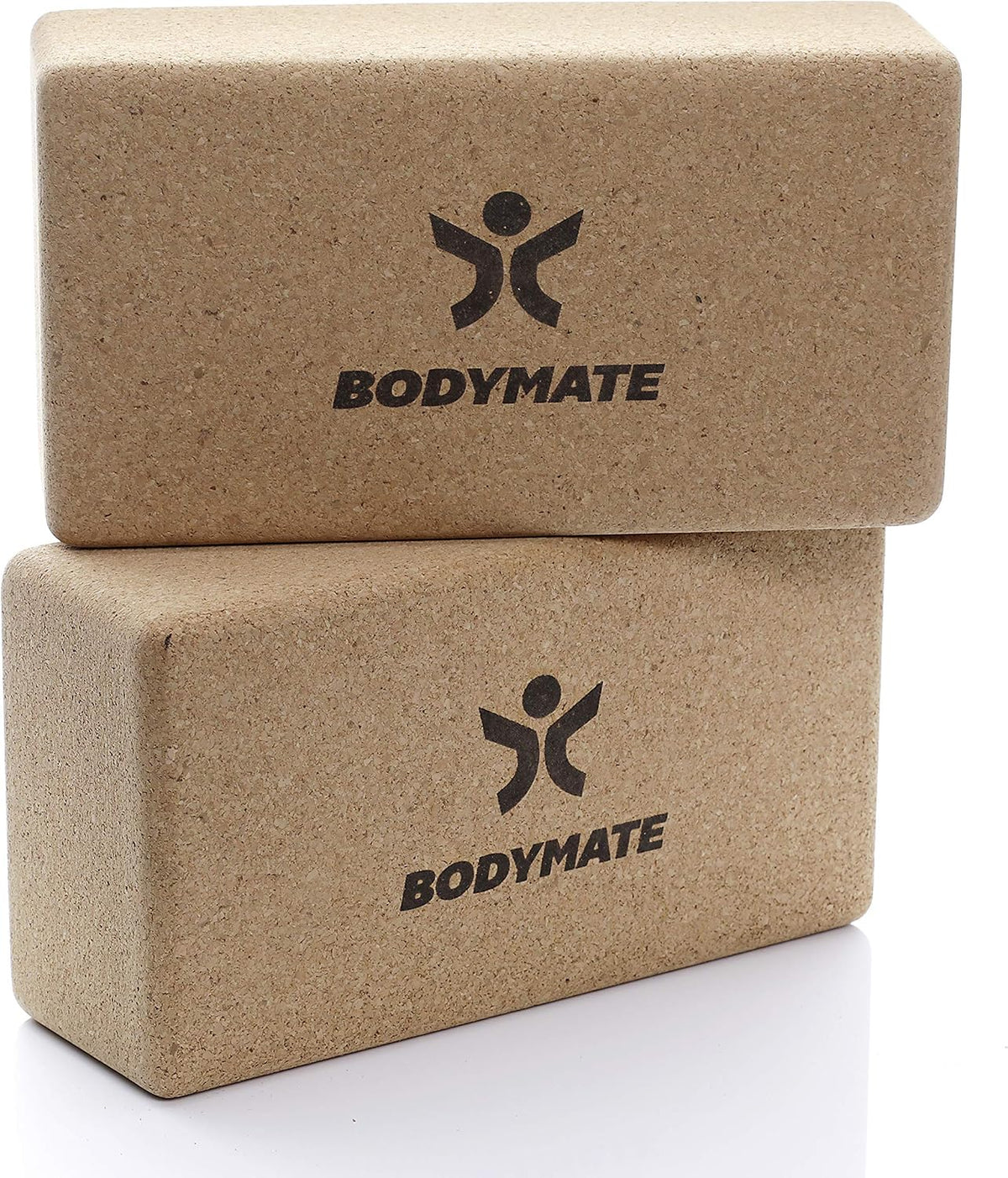 BODYMATE 2er Set Yoga-Block aus Kork Yuan