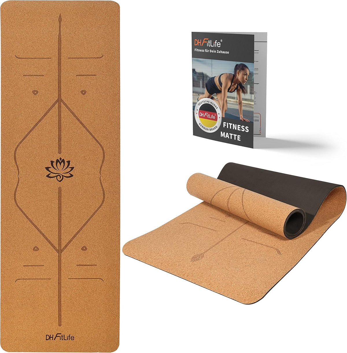 DH FitLife Yogamatte Kork Yuma