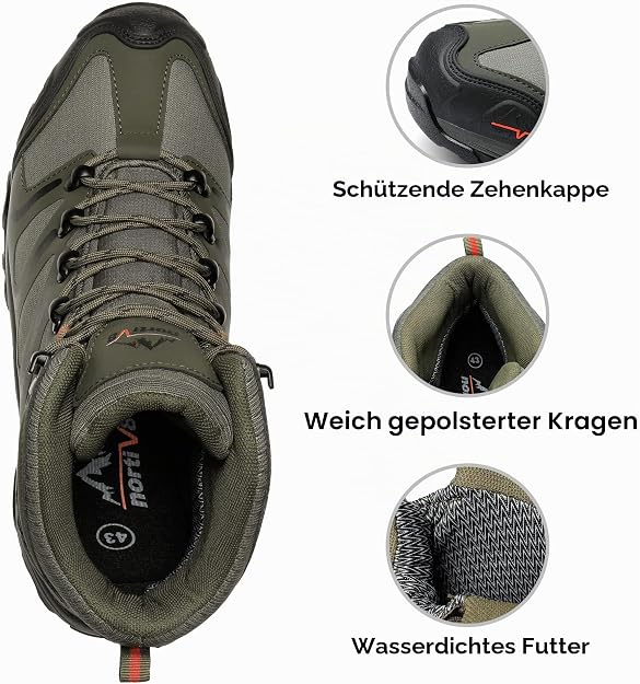 NORTIV 8 Herren Wanderschuhe Yoel