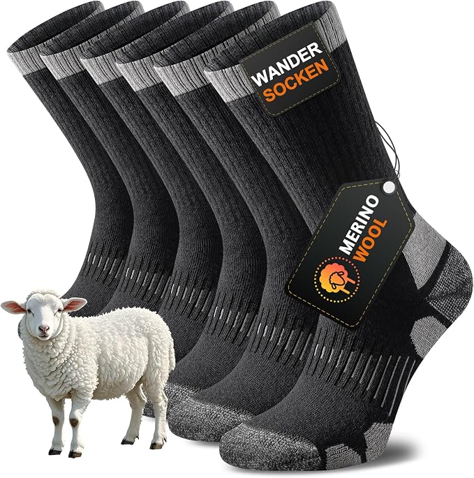 Niorasen Merino Wandersocken Herren 3 Paar Fletcher