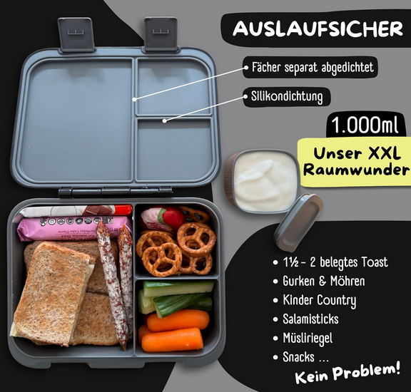 Lunchbox für Kinder, XL gross
