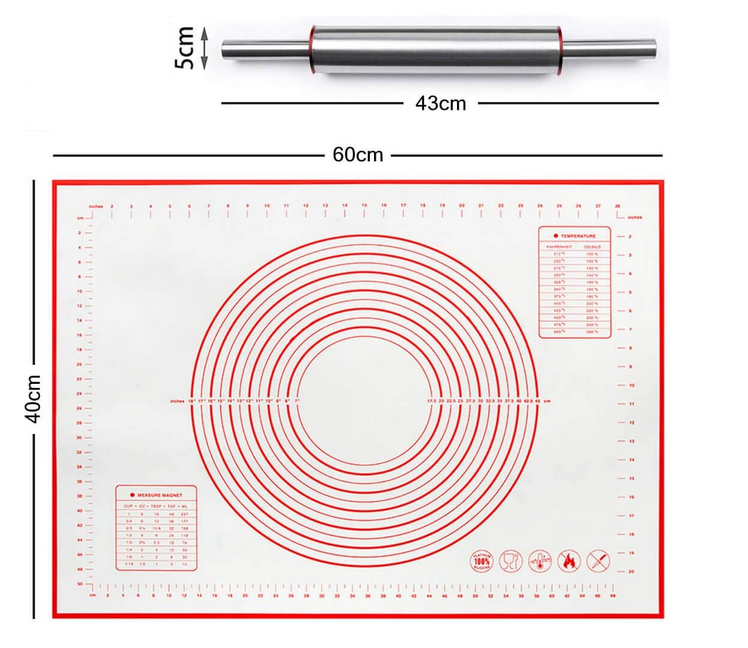 Teigroller Moderna mit Backmatte