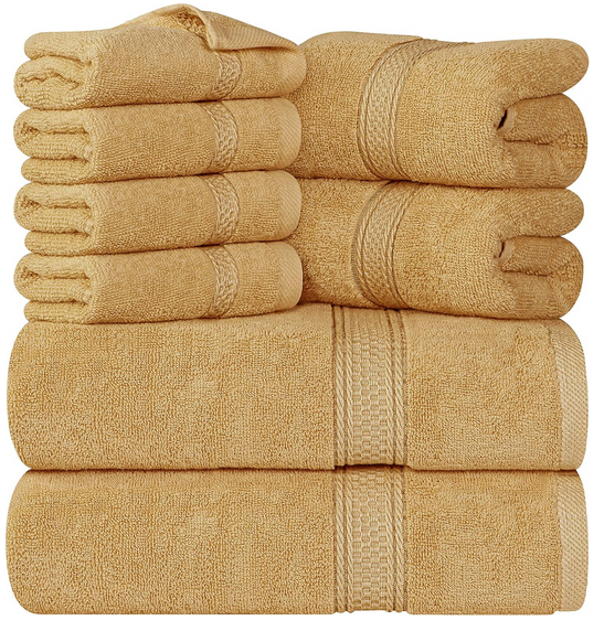 Handtücher, Badetücher und Waschlappen Aaron 8er Set