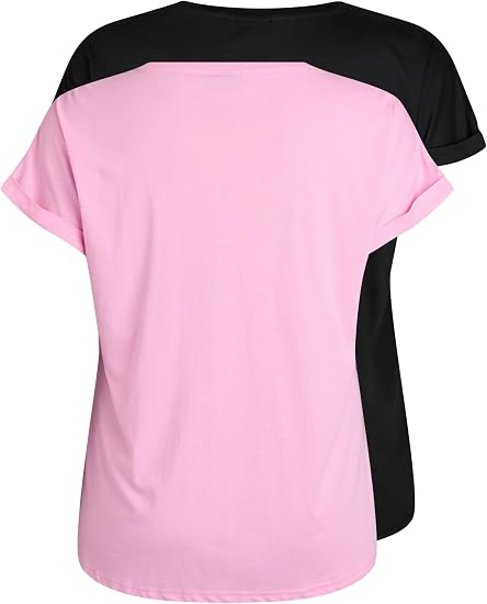 Große Größen T-Shirts 2er-Pack Damen Daisy
