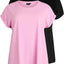 Große Größen T-Shirts 2er-Pack Damen Daisy