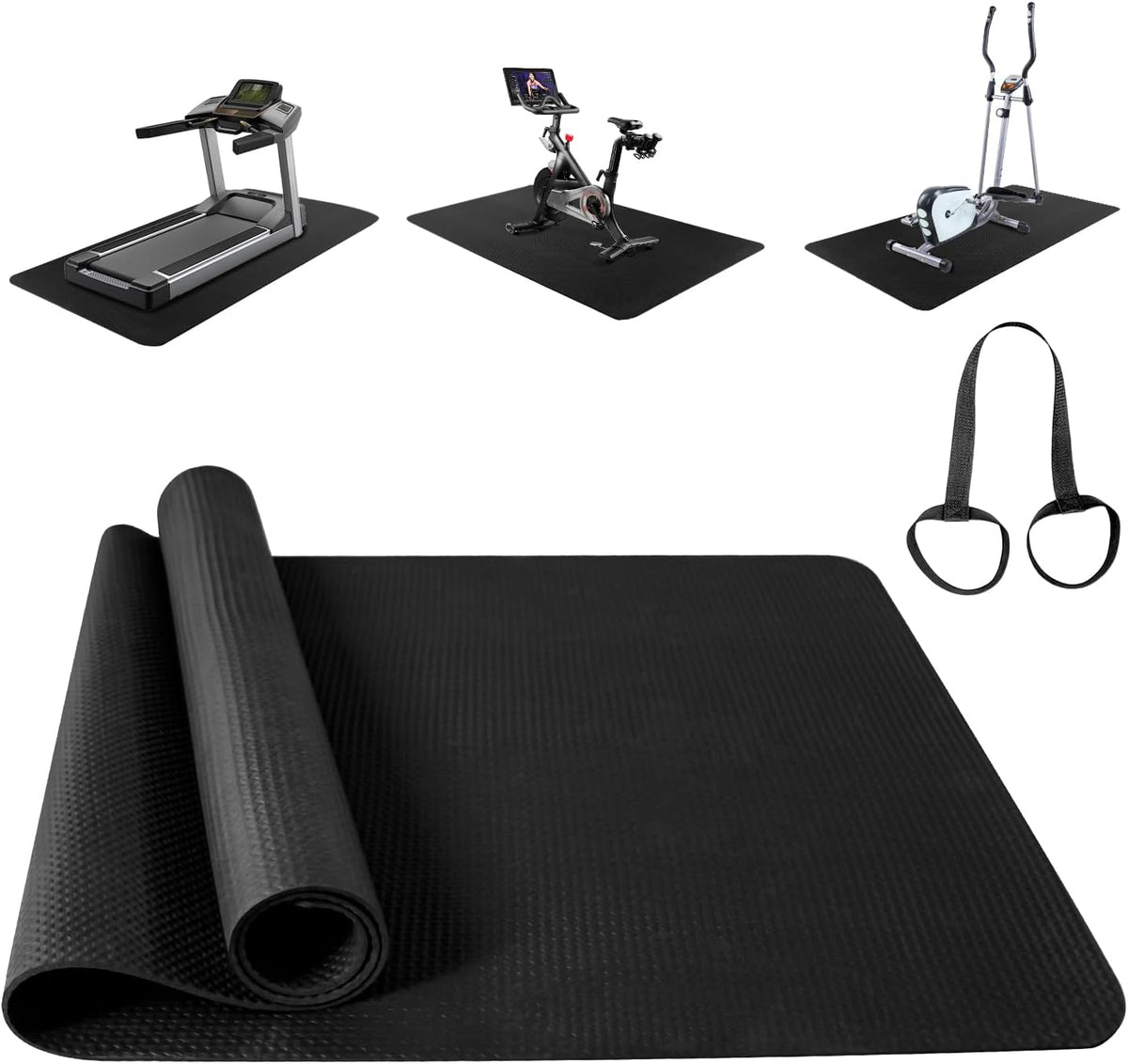 TONINT Bodenschutzmatte Für Sportgeräte Fitnessgeräte Ben