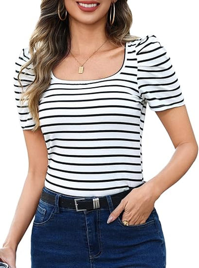 Gestreiftes T-Shirt Damen Demi