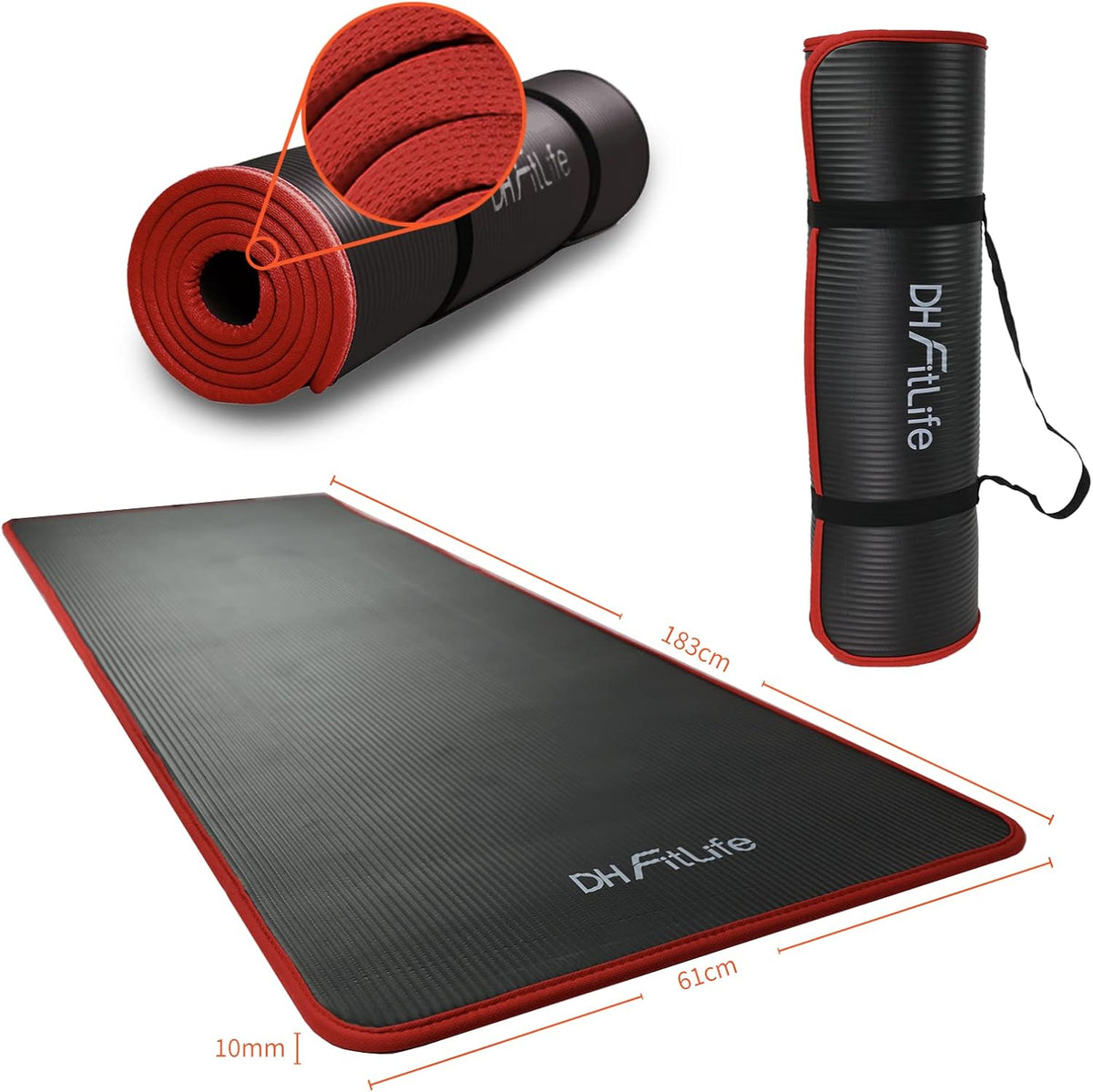 DH FitLife Fitnessmatte Sportmatte Beau