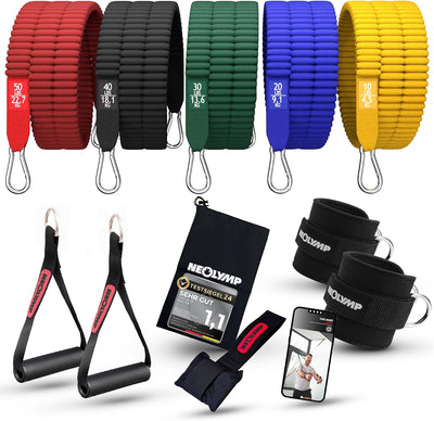 NEOLYMP Premium Resistance Bands Set mit E-Book Stanley