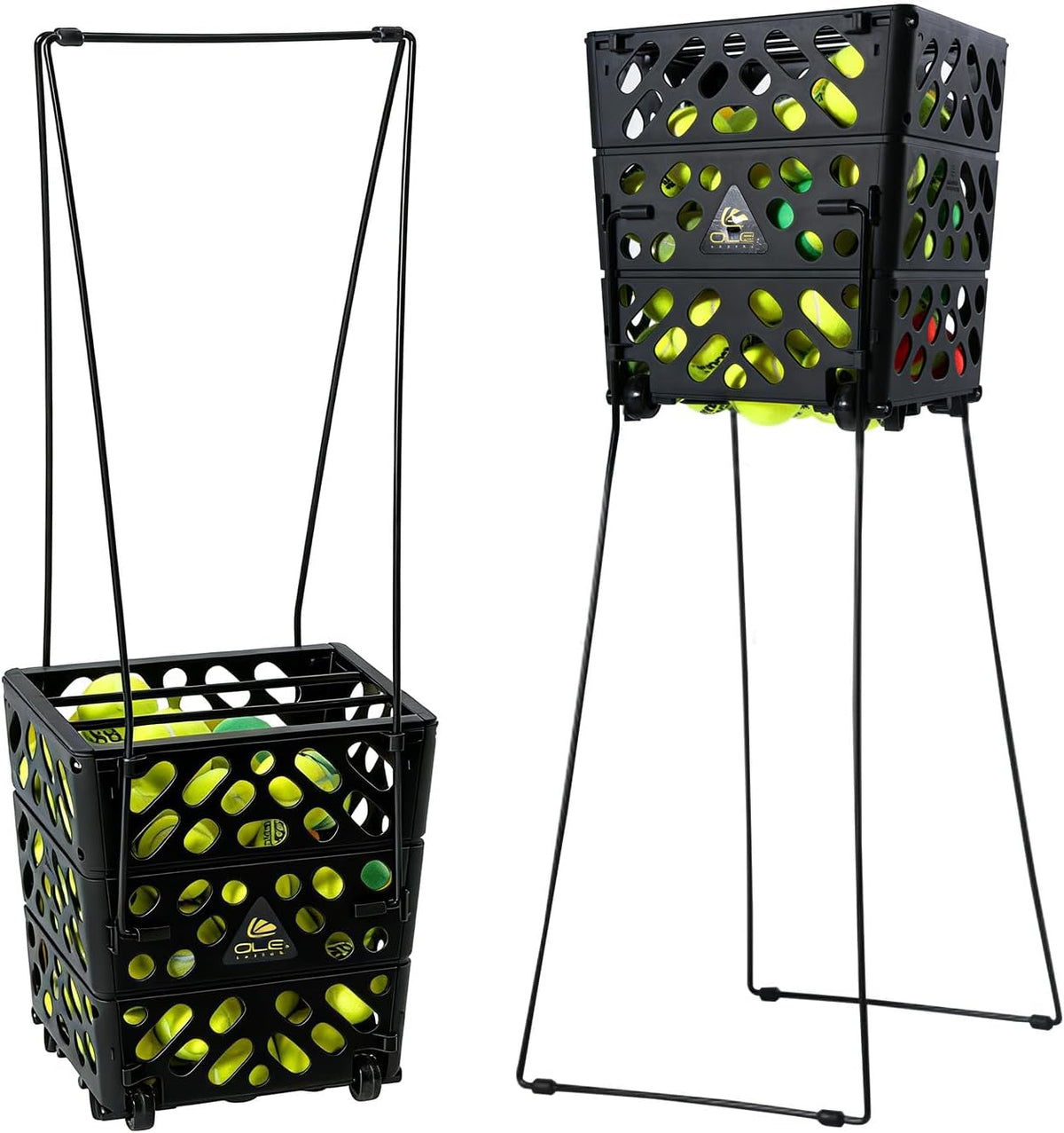 Tennisball Hopper mit Rollen 60-Ball Rollkorb Winslow