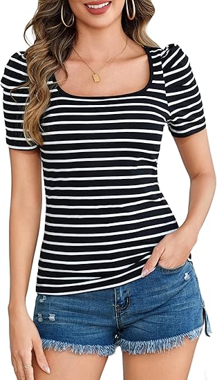 Gestreiftes T-Shirt Damen Dylan