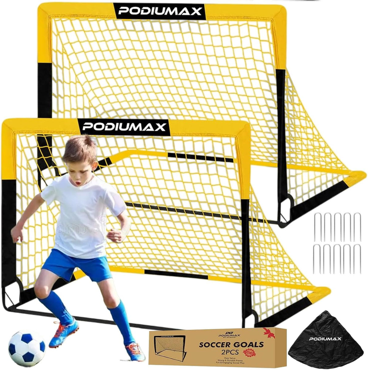 PodiuMax Fußballtor 2-in-1
