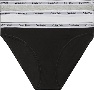 Calvin Klein Damen 3er Pack Slips Bikini Dahlia