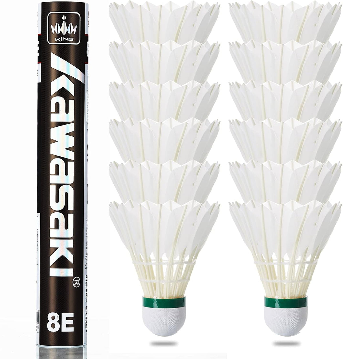 Kawasaki Badminton Bälle Professional Badminton Federbälle 12 Stück