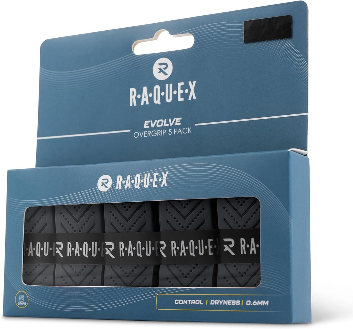 Raquex Evolve Griffband für Schläger (5er Pack) Asenath
