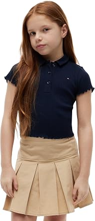 Tommy Hilfiger Mädchen Polo Olive