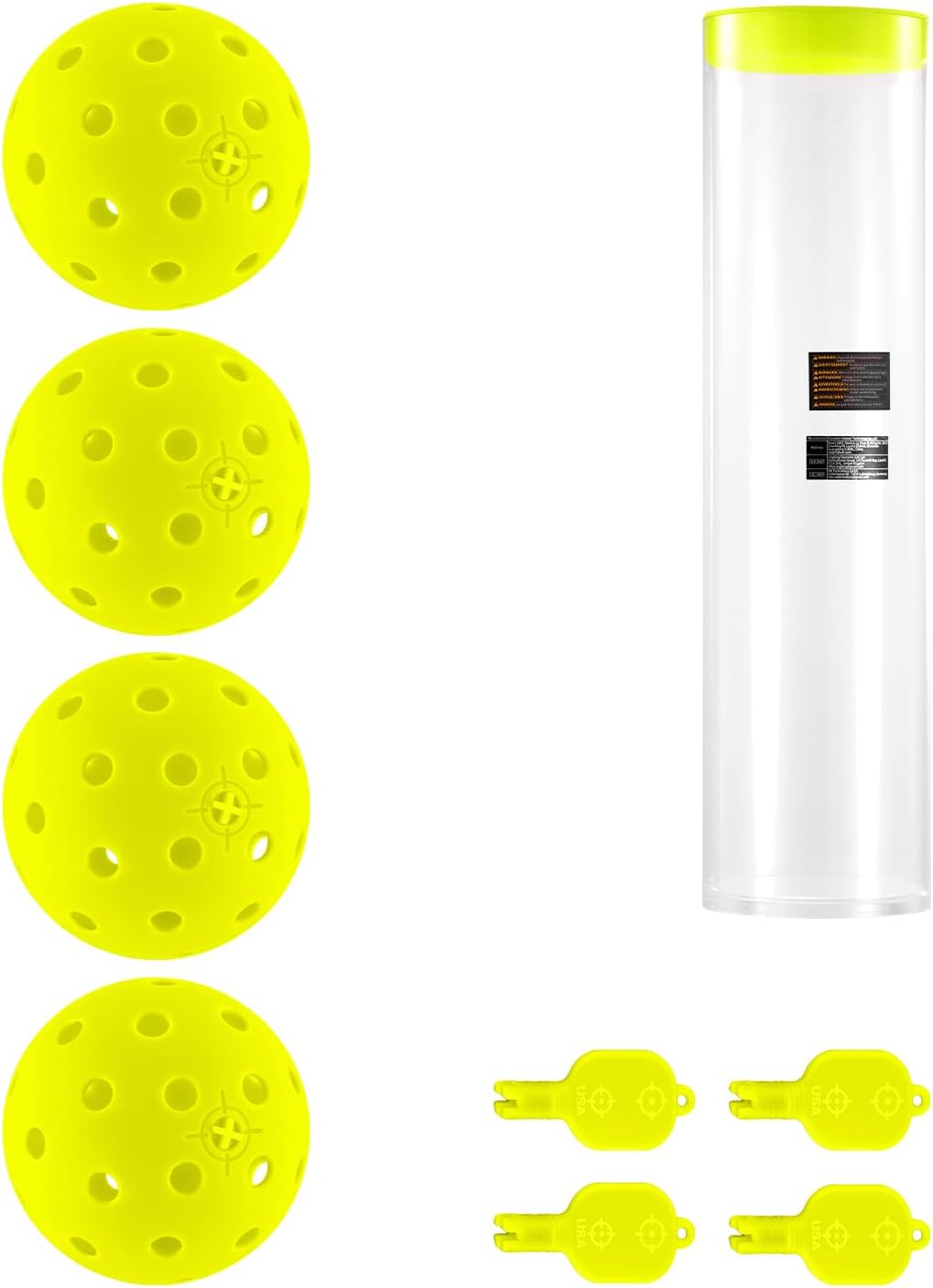 EEWER LED Pickleball Set  4er Pack Portia