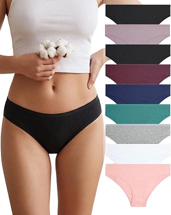 FINETOO 9er Pack Hipster Unterhosen Damen Davina