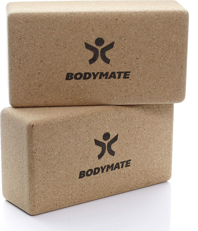 BODYMATE 2er Set Yoga-Block aus Kork Yuan