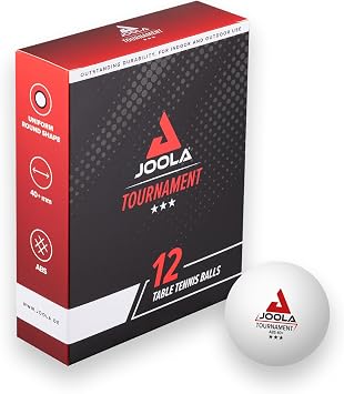 JOOLA Tournament Tischtennisbälle 3-Stern Premium 40mm Bert