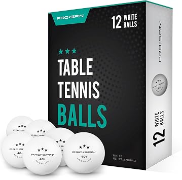 RO-SPIN Tischtennisbälle – 3-Sterne ITTF-zugelassene Premium Tischtennisbälle Bennie