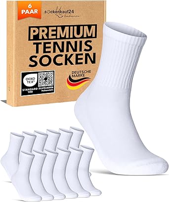 Sockenkauf24 Herren Tennissocken (6 Paar) Joseph