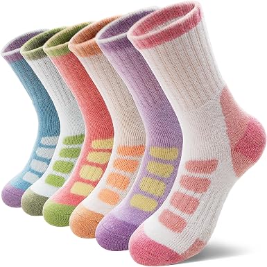 MOSEY KOSY Mädchen Wandersocken 6 Paar Dani