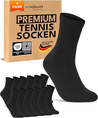 Sockenkauf24 Herren Tennissocken (6 Paar) Thomas