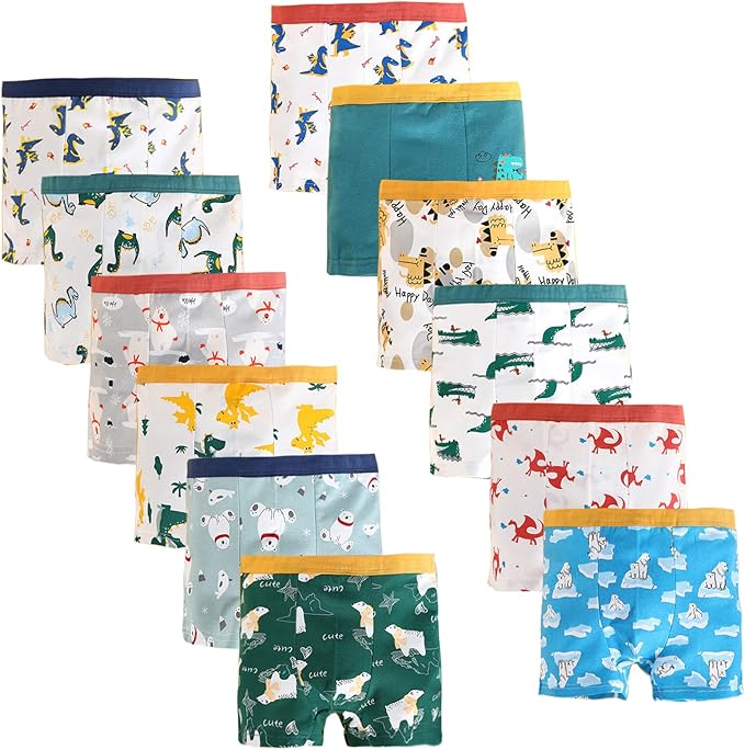 JackLoveBriefs Jungen Boxershorts 12er Pack Donnie
