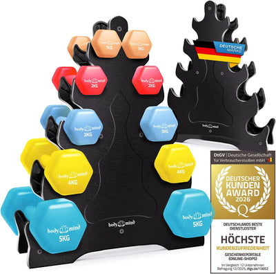 Body & Mind® Hanteln 5-Ebenen Set Gymnastikhanteln Dumbbells Kiera