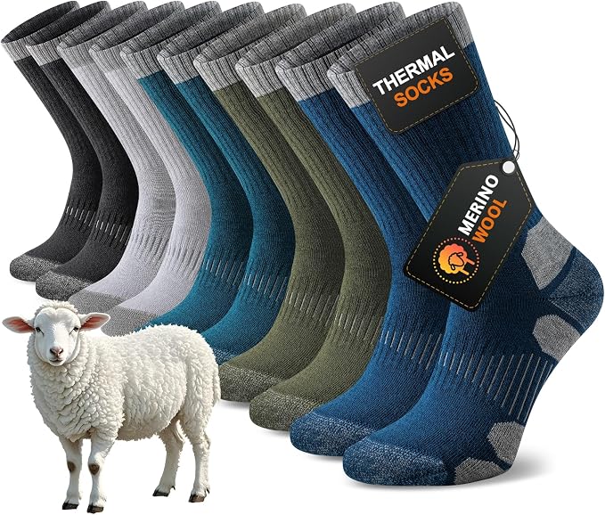 Niorasen Merino Wandersocken Herren 5 Paar Foster