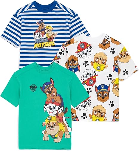PAW PATROL Boys T-Shirts 3er Pack Isaac