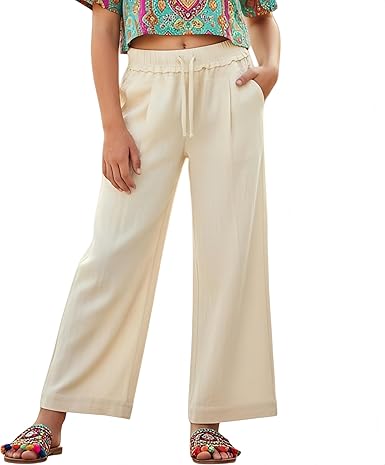 Mädchen Leinen Palazzo Hose Claire