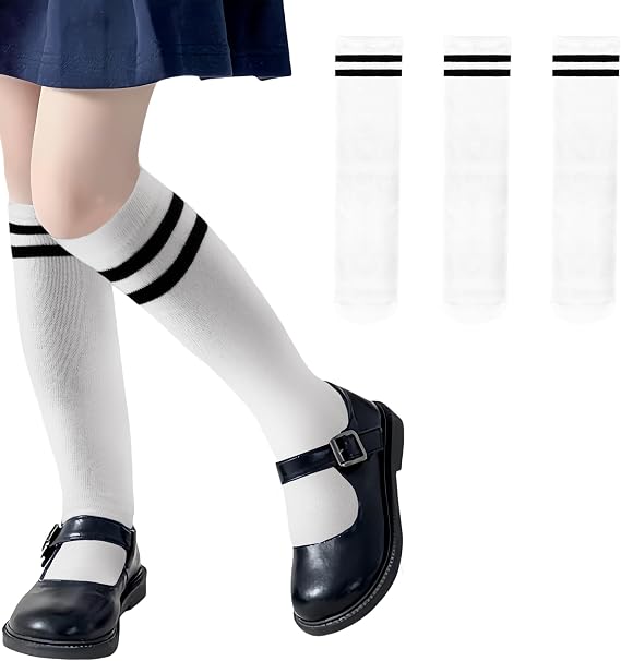 3 Paar Mädchen Kniestrümpfe Knielang Socken Vivienne