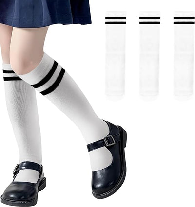 3 Paar Mädchen Kniestrümpfe Knielang Socken Vivienne