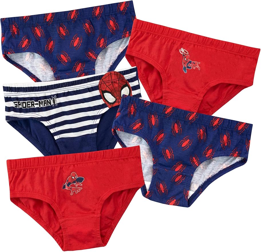 Marvel Spiderman Jungen Unterwäsche 5er-Pack Peter
