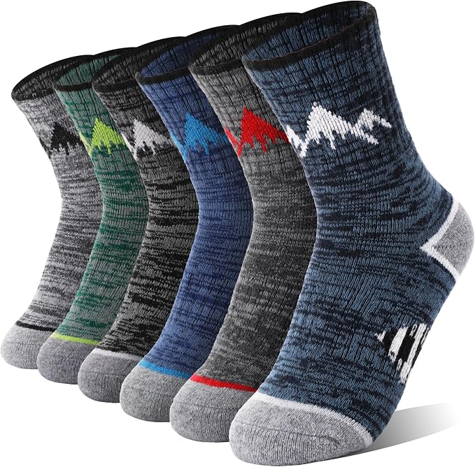 Knaben Wolle Wandersocken 6  Paar Theo