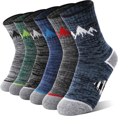 Knaben Wolle Wandersocken 6  Paar Theo