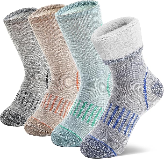 MOSEY KOSY 4 Paar Knaben Wandersocken Elias