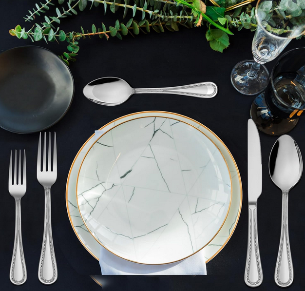 Besteckset Edelstahl 30 Teilig