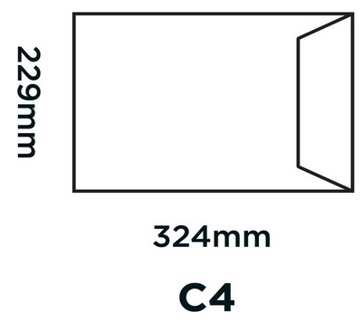 Couvert C4, 25 Stück