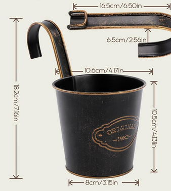 Hängetöpfe Vintage, 4er Set