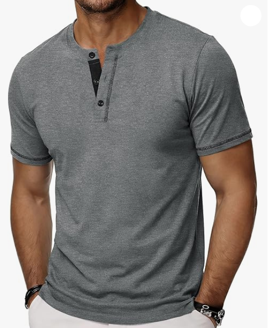 Henley T-Shirt Herren