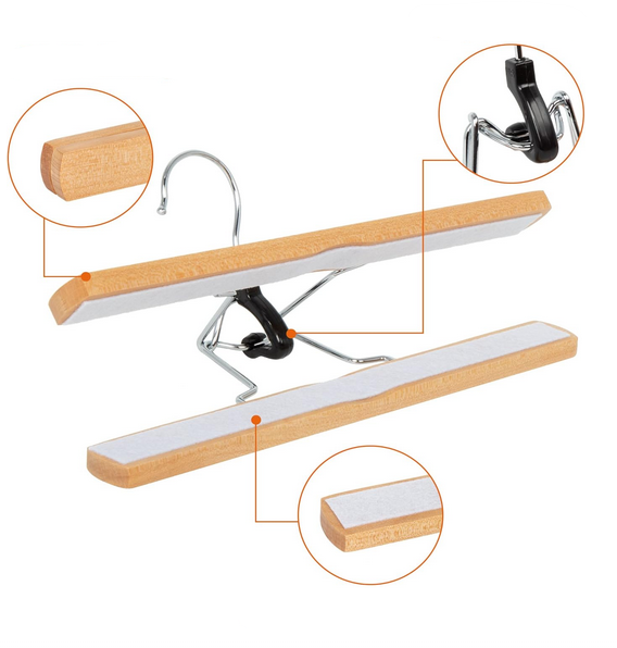 Kleiderbügel aus Holz 10er Set