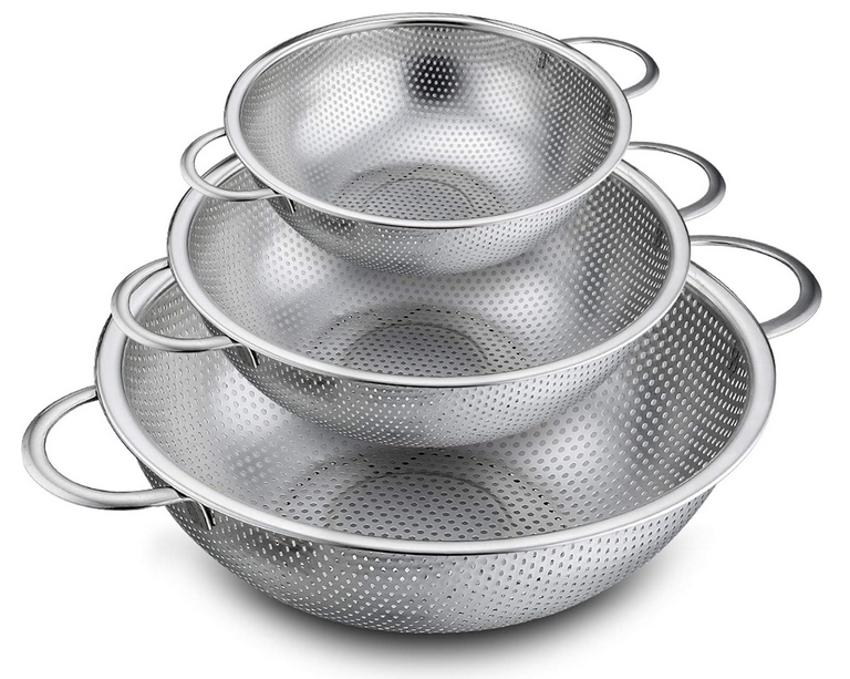 Küchensieb 3er Set Edelstahl