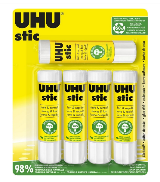 Klebstift 4er Set UHU 5x21g