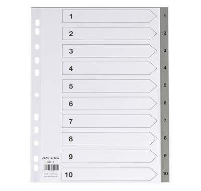 Ordner Register 1 - 10